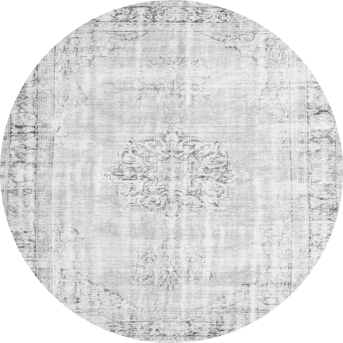 Square Persian Gray Traditional Rug, tr3540gry