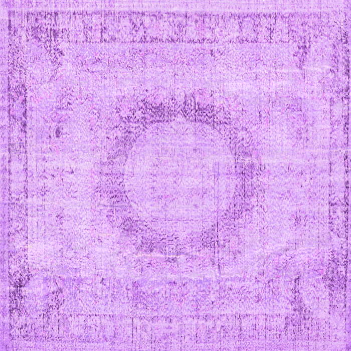 Square Persian Purple Traditional Rug, tr3541pur