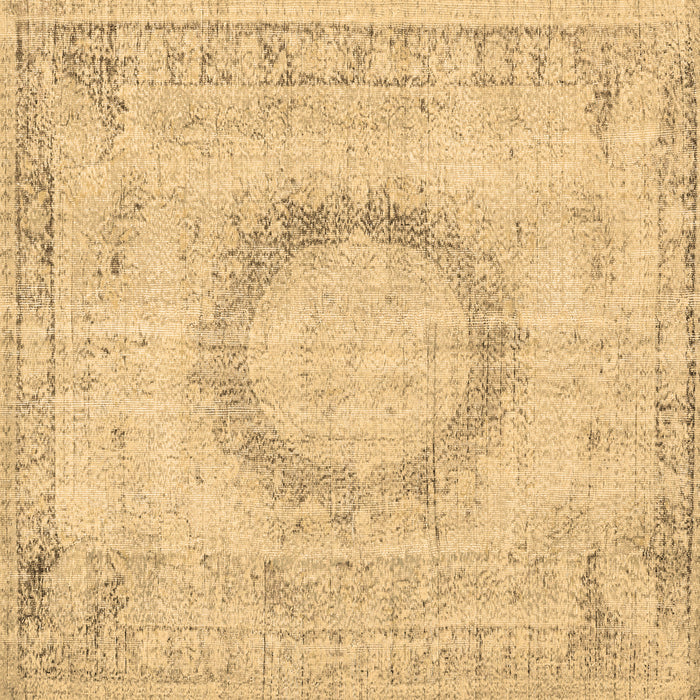 Square Persian Brown Traditional Rug, tr3541brn