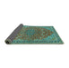 Sideview of Persian Turquoise Traditional Rug, tr3542turq