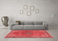 Machine Washable Persian Red Traditional Rug, wshtr3542red