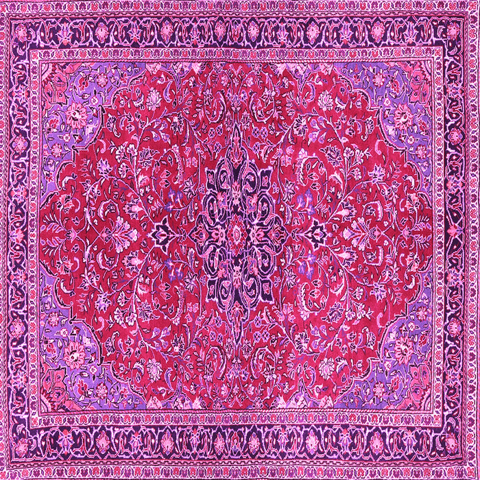 Square Persian Pink Traditional Rug, tr3542pnk