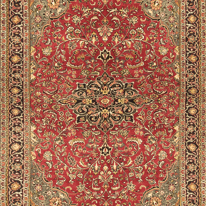 Machine Washable Persian Brown Traditional Rug, wshtr3542brn