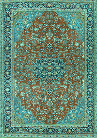 Persian Turquoise Traditional Rug, tr3542turq