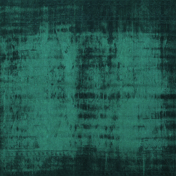 Square Machine Washable Persian Turquoise Traditional Area Rugs, wshtr3543turq