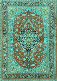 Persian Turquoise Traditional Rug, tr3544turq