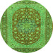 Machine Washable Persian Green Traditional Area Rugs, wshtr3544grn