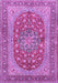 Machine Washable Persian Purple Traditional Area Rugs, wshtr3544pur