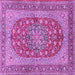 Square Persian Purple Traditional Rug, tr3544pur