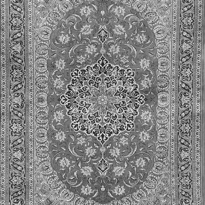 Serging Thickness of Machine Washable Persian Gray Traditional Rug, wshtr3544gry