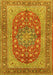 Machine Washable Persian Yellow Traditional Rug, wshtr3544yw