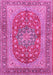 Machine Washable Persian Pink Traditional Rug, wshtr3544pnk