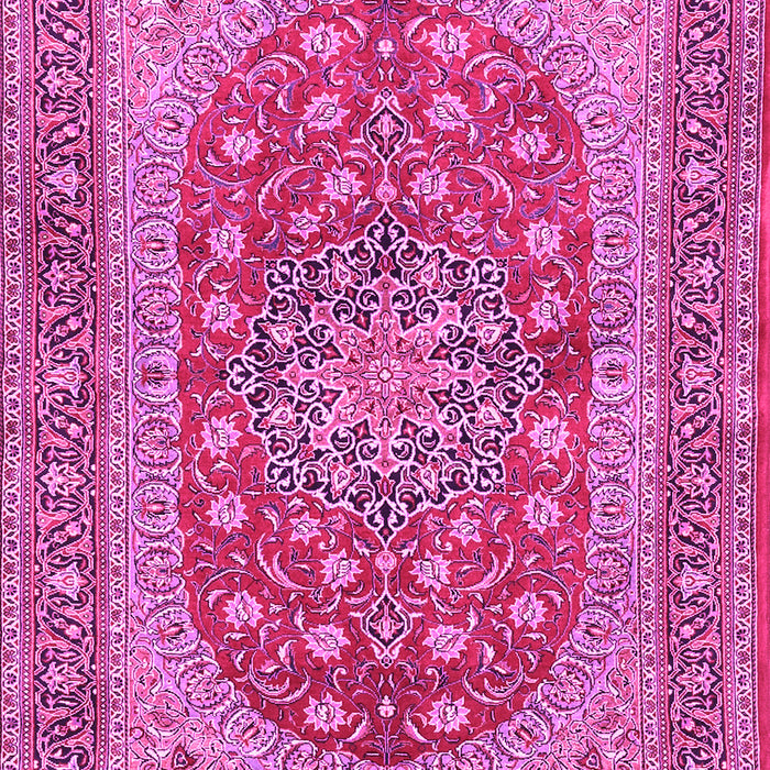 Machine Washable Persian Pink Traditional Rug, wshtr3544pnk
