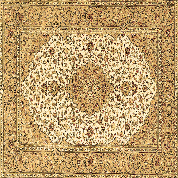 Square Machine Washable Persian Brown Traditional Rug, wshtr3545brn