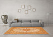 Machine Washable Persian Orange Traditional Area Rugs in a Living Room, wshtr3545org