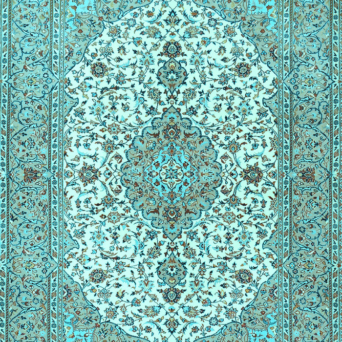 Machine Washable Persian Light Blue Traditional Rug, wshtr3545lblu