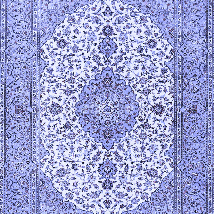 Machine Washable Persian Blue Traditional Rug, wshtr3545blu