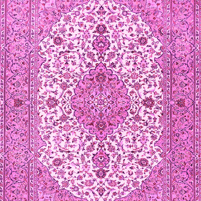 Machine Washable Persian Pink Traditional Rug, wshtr3545pnk