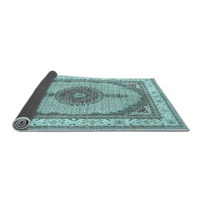 Sideview of Persian Light Blue Traditional Rug, tr3546lblu