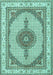 Machine Washable Persian Turquoise Traditional Area Rugs, wshtr3546turq