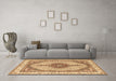 Machine Washable Persian Brown Traditional Rug in a Living Room,, wshtr3546brn