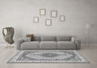 Machine Washable Persian Gray Traditional Rug in a Living Room,, wshtr3546gry