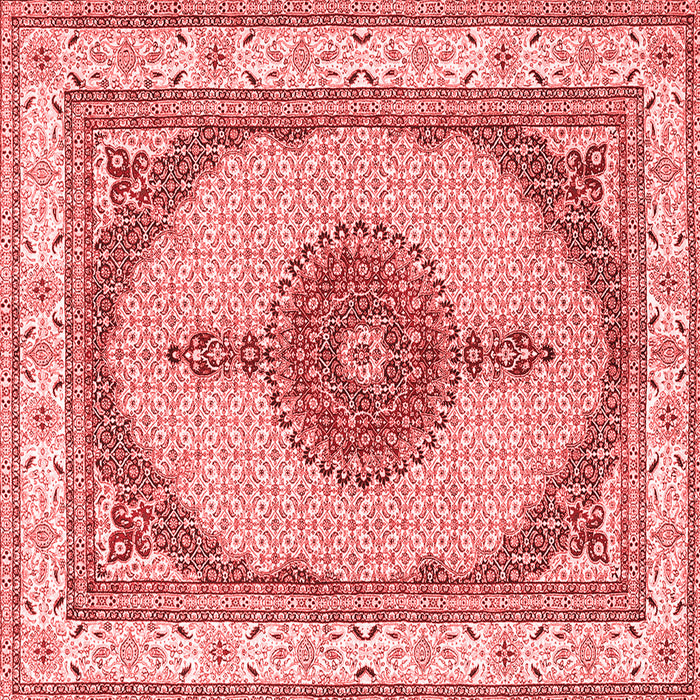 Machine Washable Persian Red Traditional Rug, wshtr3546red