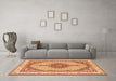 Machine Washable Persian Orange Traditional Area Rugs in a Living Room, wshtr3546org