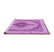 Sideview of Machine Washable Persian Purple Traditional Area Rugs, wshtr3546pur