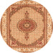 Square Persian Orange Traditional Rug, tr3546org