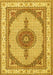 Machine Washable Persian Yellow Traditional Rug, wshtr3546yw