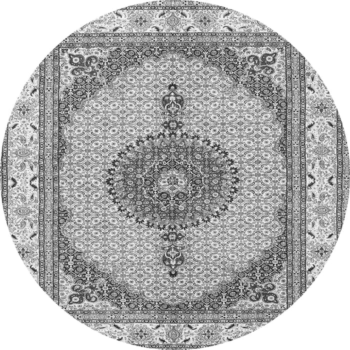 Machine Washable Persian Gray Traditional Rug, wshtr3546gry