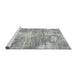 Sideview of Machine Washable Traditional Silver Gray Rug, wshtr3547