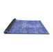 Sideview of Persian Blue Traditional Rug, tr3547blu