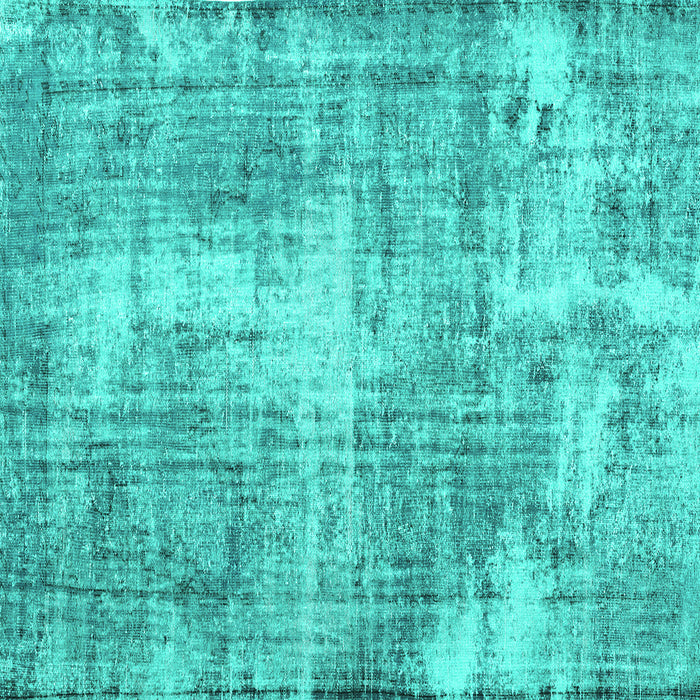 Square Persian Turquoise Traditional Rug, tr3547turq