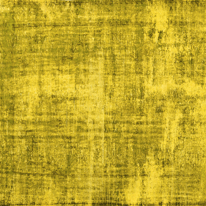 Square Persian Yellow Traditional Rug, tr3547yw