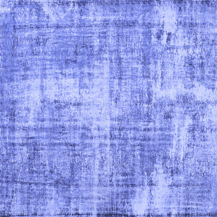 Square Persian Blue Traditional Rug, tr3547blu