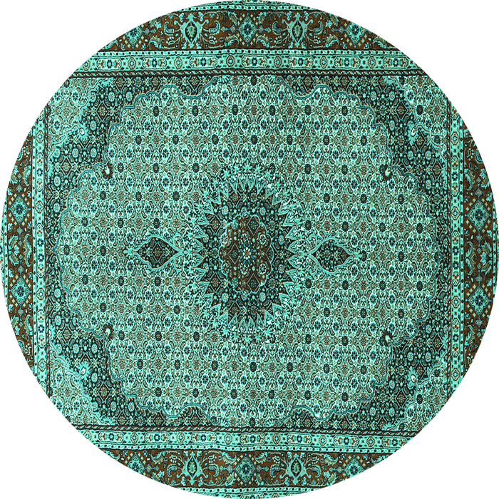 Square Machine Washable Persian Turquoise Traditional Area Rugs, wshtr3548turq