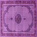 Square Persian Purple Traditional Rug, tr3548pur