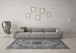 Machine Washable Persian Gray Traditional Rug in a Living Room,, wshtr3548gry