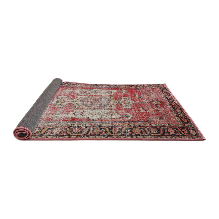 Sideview of Traditional Brown Red Persian Rug, tr3549