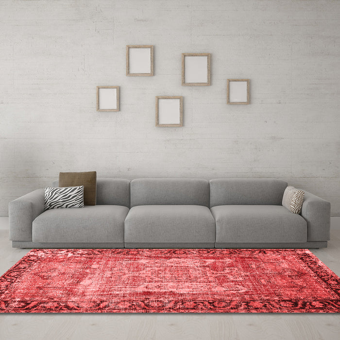 Traditional Red Washable Rugs