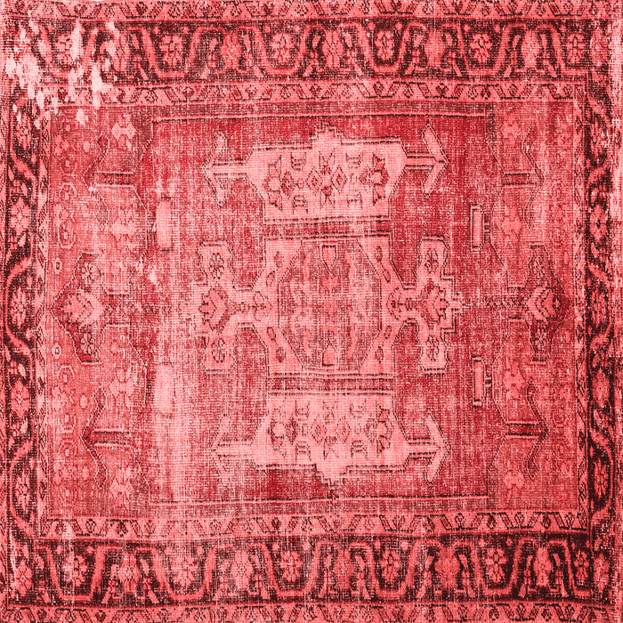 Machine Washable Persian Red Traditional Rug, wshtr3549red