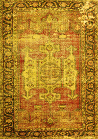 Persian Yellow Traditional Rug, tr3549yw