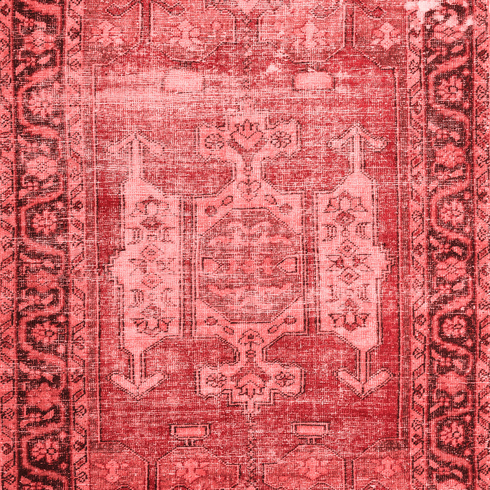 Machine Washable Persian Red Traditional Rug, wshtr3549red