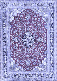 Medallion Blue Traditional Rug, tr354blu