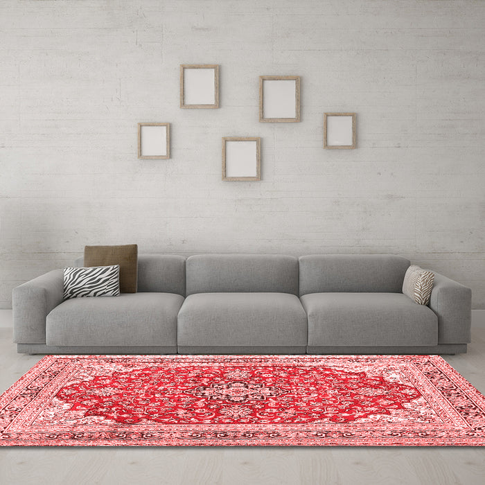 Traditional Red Washable Rugs