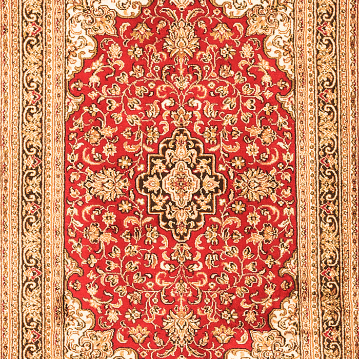 Medallion Orange Traditional Rug, tr354org