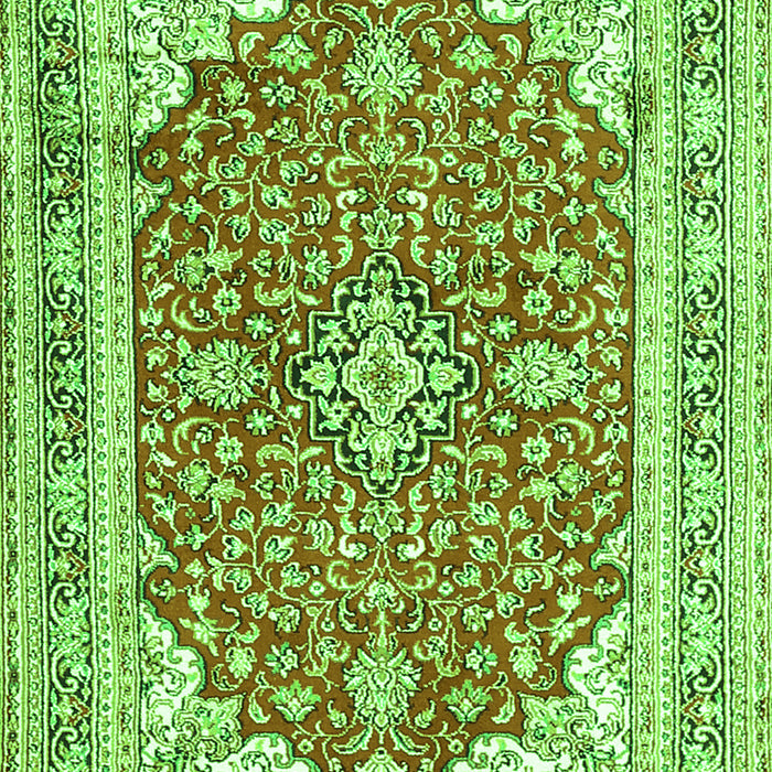 Medallion Green Traditional Rug, tr354grn