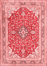 Medallion Red Traditional Rug, tr354red